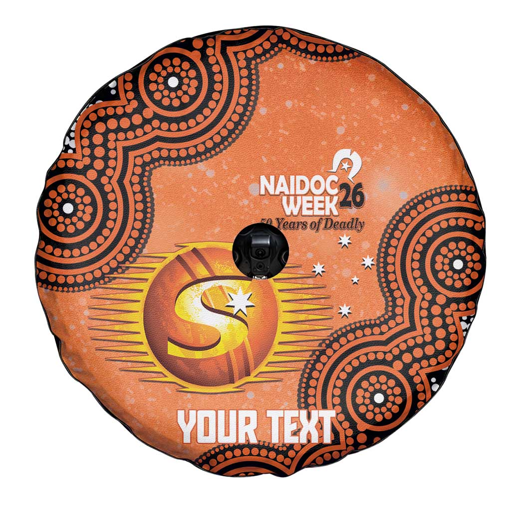 Perth Scorchers NAIDOC Week 2026 Custom Spare Tire Cover 50 Years Deadly Indigenous Art Glitter Effect