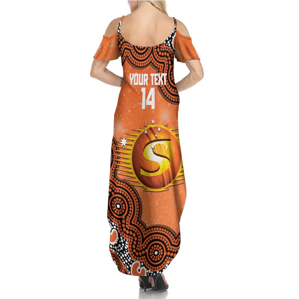 Perth Scorchers NAIDOC Week 2026 Custom Summer Maxi Dress 50 Years Deadly Indigenous Art Glitter Effect