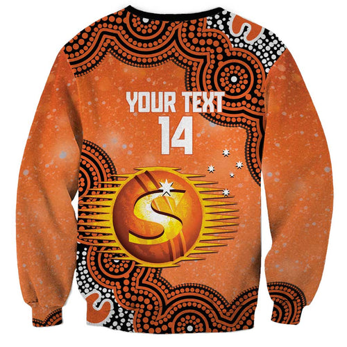 Perth Scorchers NAIDOC Week 2026 Custom Sweatshirt 50 Years Deadly Indigenous Art Glitter Effect