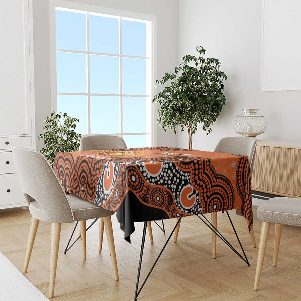 Perth Scorchers NAIDOC Week 2026 Custom Tablecloth 50 Years Deadly Indigenous Art Glitter Effect