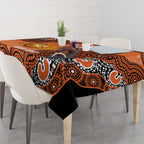 Perth Scorchers NAIDOC Week 2026 Custom Tablecloth 50 Years Deadly Indigenous Art Glitter Effect