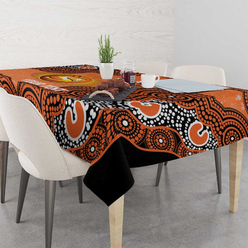 Perth Scorchers NAIDOC Week 2026 Custom Tablecloth 50 Years Deadly Indigenous Art Glitter Effect