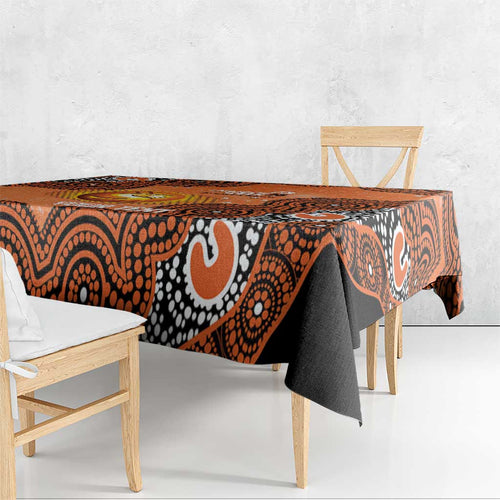 Perth Scorchers NAIDOC Week 2026 Custom Tablecloth 50 Years Deadly Indigenous Art Glitter Effect
