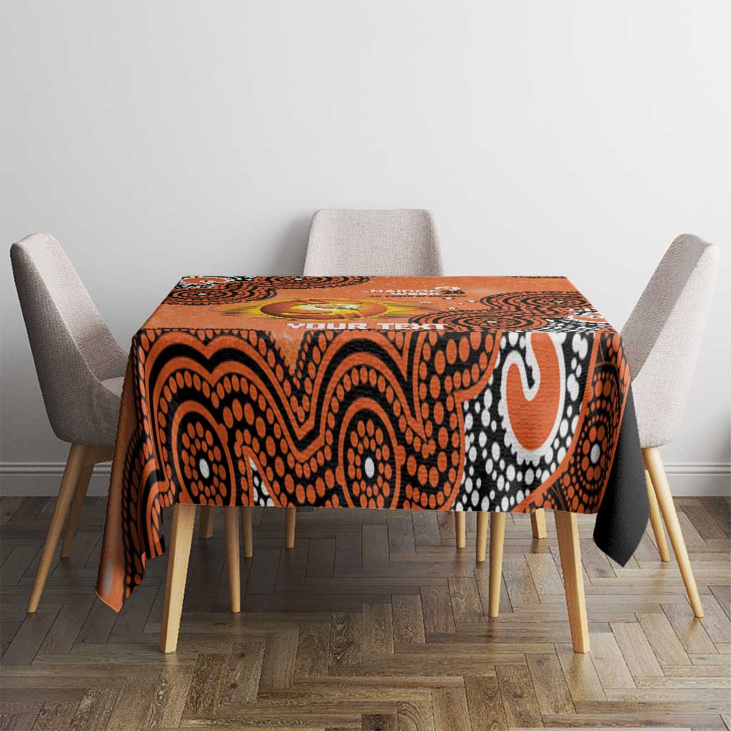 Perth Scorchers NAIDOC Week 2026 Custom Tablecloth 50 Years Deadly Indigenous Art Glitter Effect