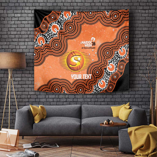 Perth Scorchers NAIDOC Week 2026 Custom Tapestry 50 Years Deadly Indigenous Art Glitter Effect