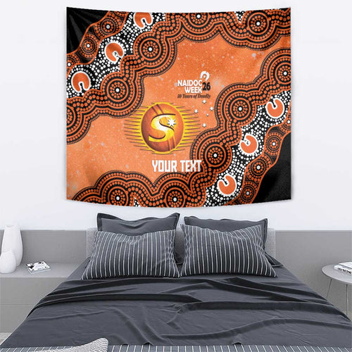 Perth Scorchers NAIDOC Week 2026 Custom Tapestry 50 Years Deadly Indigenous Art Glitter Effect