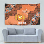Perth Scorchers NAIDOC Week 2026 Custom Tapestry 50 Years Deadly Indigenous Art Glitter Effect