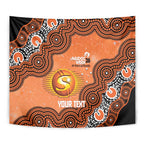 Perth Scorchers NAIDOC Week 2026 Custom Tapestry 50 Years Deadly Indigenous Art Glitter Effect