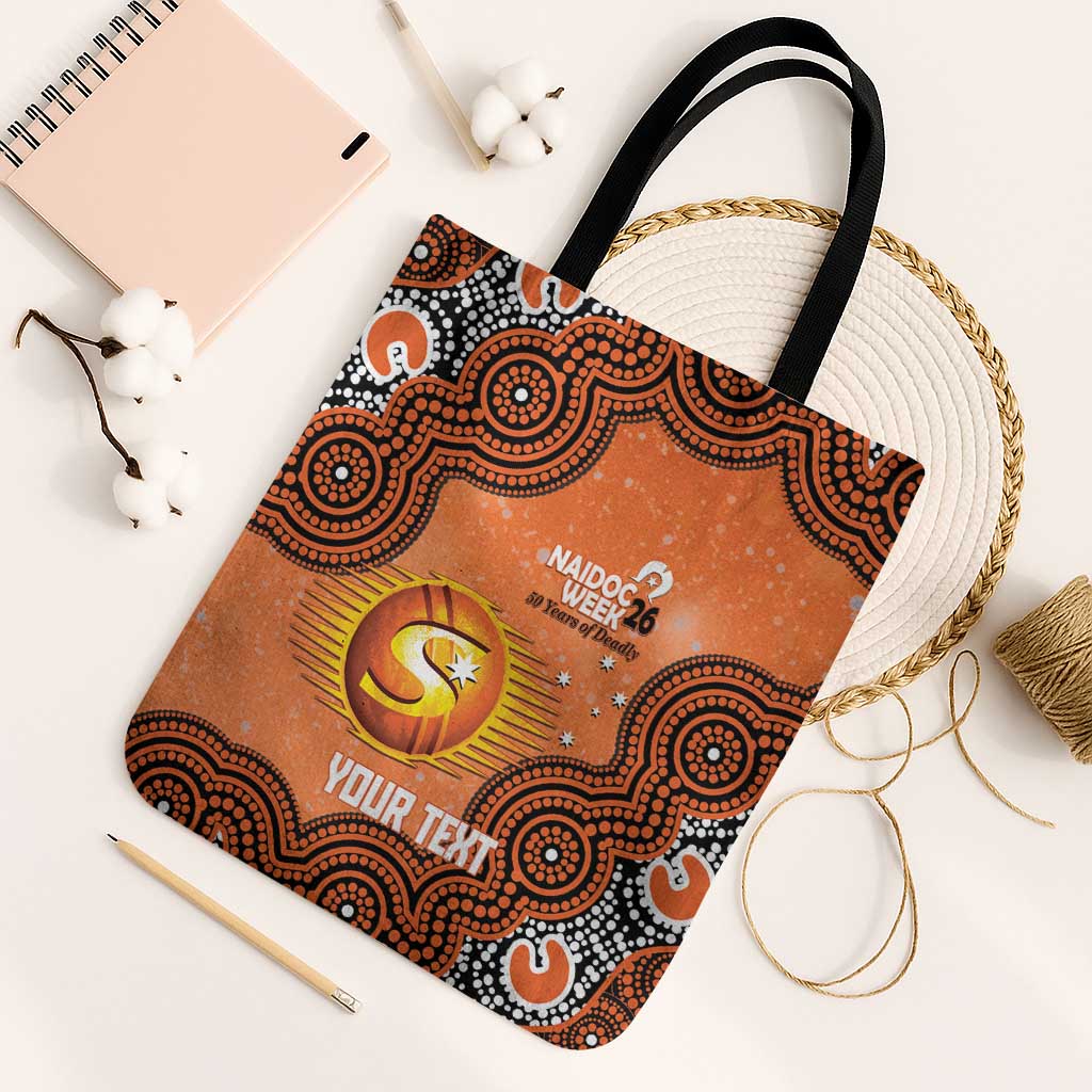 Perth Scorchers NAIDOC Week 2026 Custom Tote Bag 50 Years Deadly Indigenous Art Glitter Effect