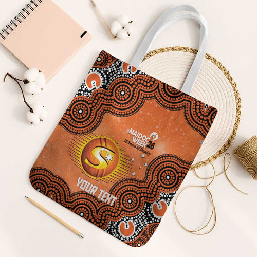 Perth Scorchers NAIDOC Week 2026 Custom Tote Bag 50 Years Deadly Indigenous Art Glitter Effect