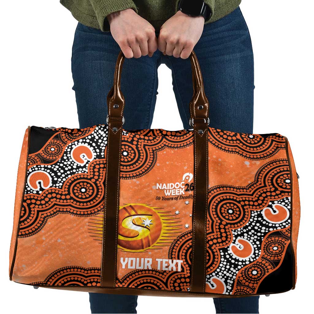 Perth Scorchers NAIDOC Week 2026 Custom Travel Bag 50 Years Deadly Indigenous Art Glitter Effect