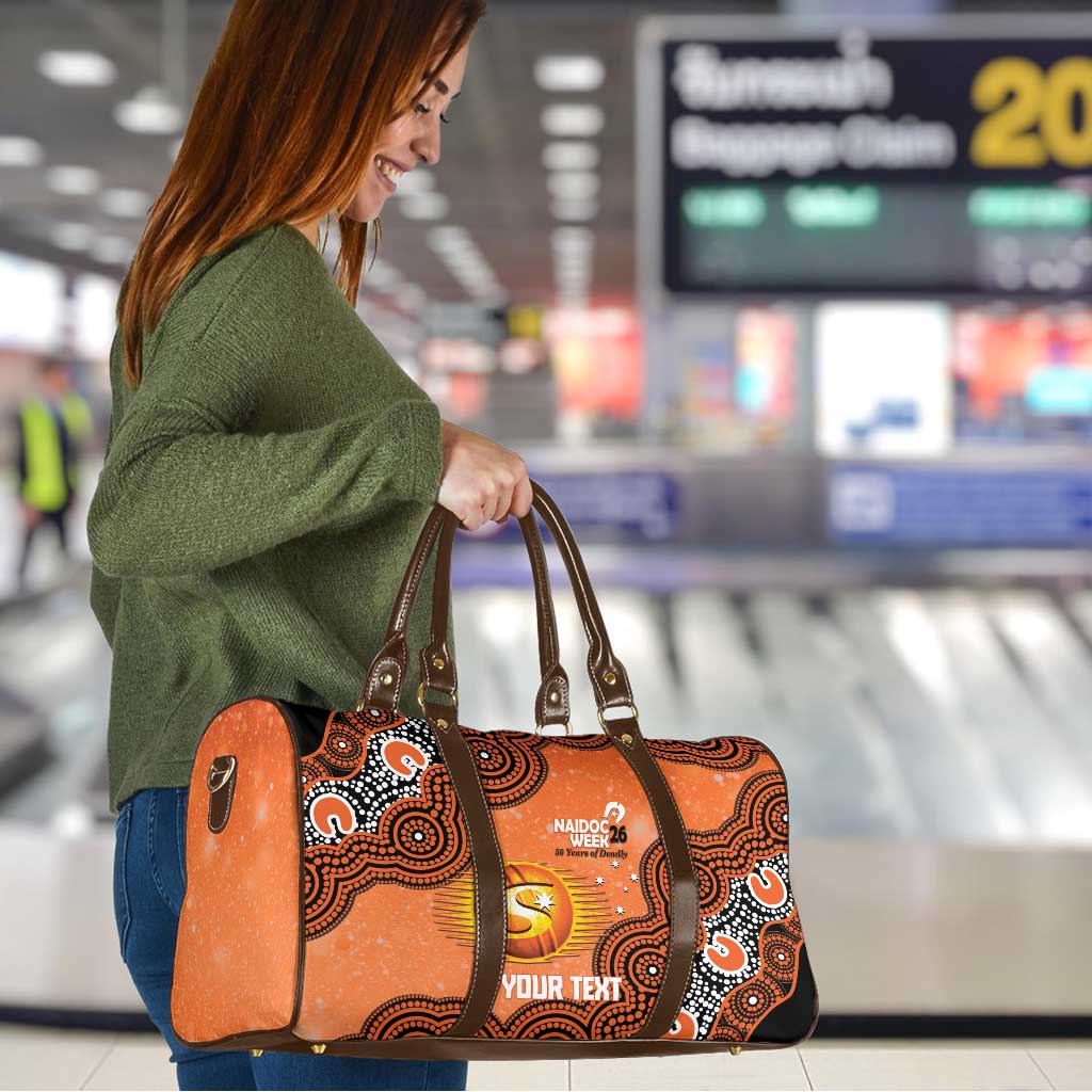 Perth Scorchers NAIDOC Week 2026 Custom Travel Bag 50 Years Deadly Indigenous Art Glitter Effect