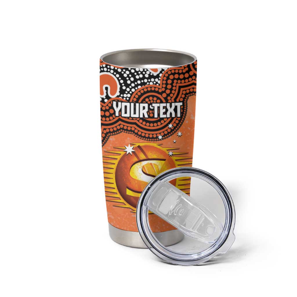 Perth Scorchers NAIDOC Week 2026 Custom Tumbler Cup 50 Years Deadly Indigenous Art Glitter Effect