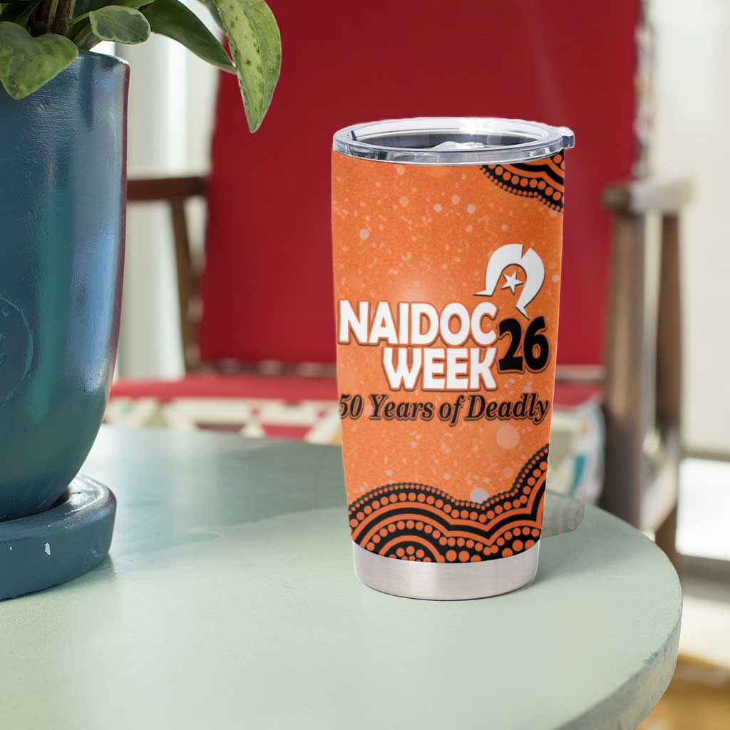 Perth Scorchers NAIDOC Week 2026 Custom Tumbler Cup 50 Years Deadly Indigenous Art Glitter Effect