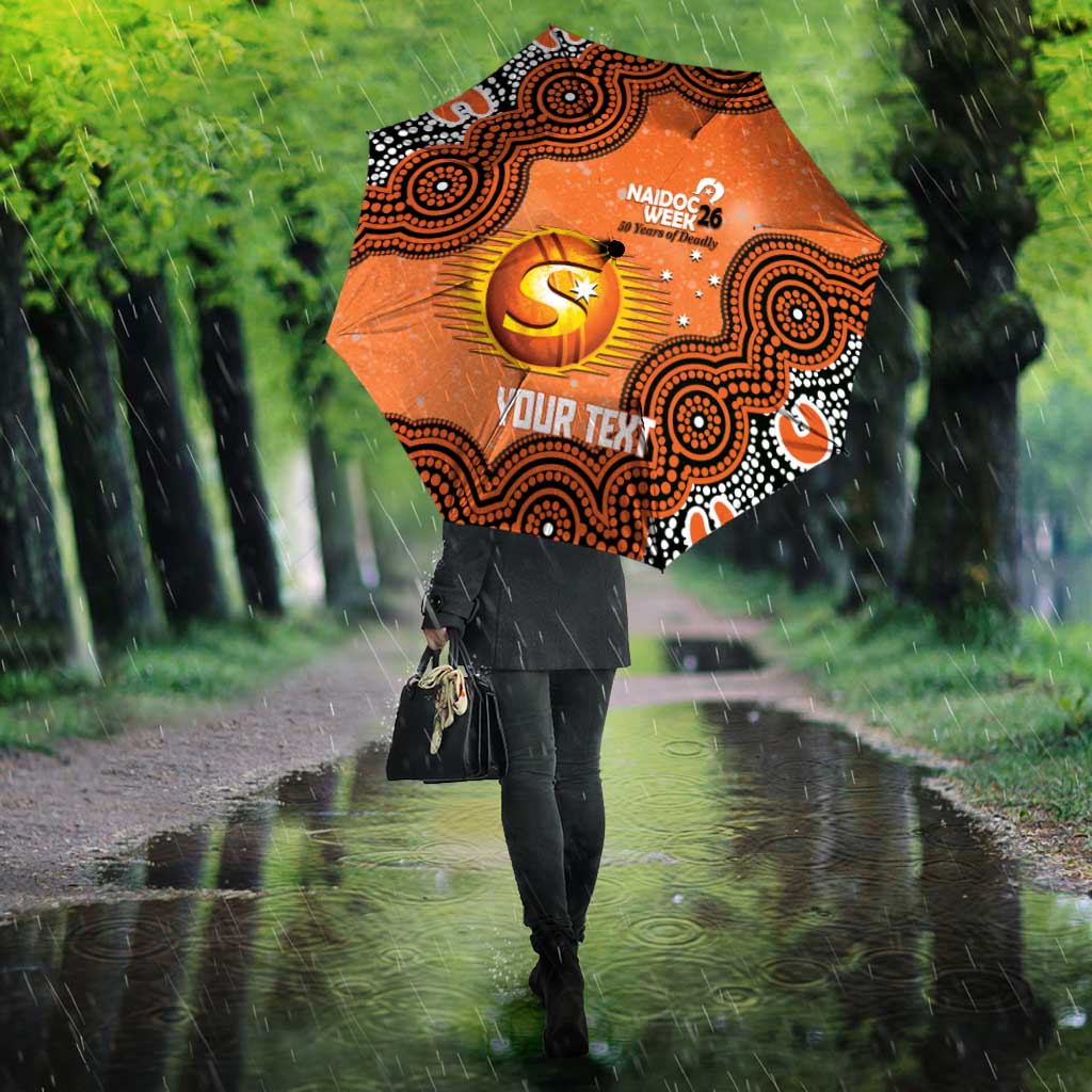 Perth Scorchers NAIDOC Week 2026 Custom Umbrella 50 Years Deadly Indigenous Art Glitter Effect