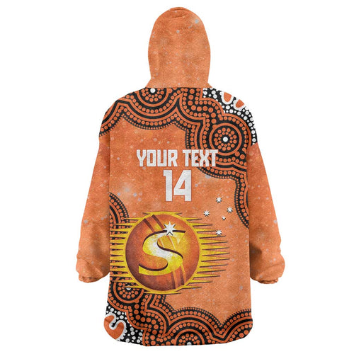 Perth Scorchers NAIDOC Week 2026 Custom Wearable Blanket Hoodie 50 Years Deadly Indigenous Art Glitter Effect