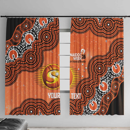 Perth Scorchers NAIDOC Week 2026 Custom Window Curtain 50 Years Deadly Indigenous Art Glitter Effect