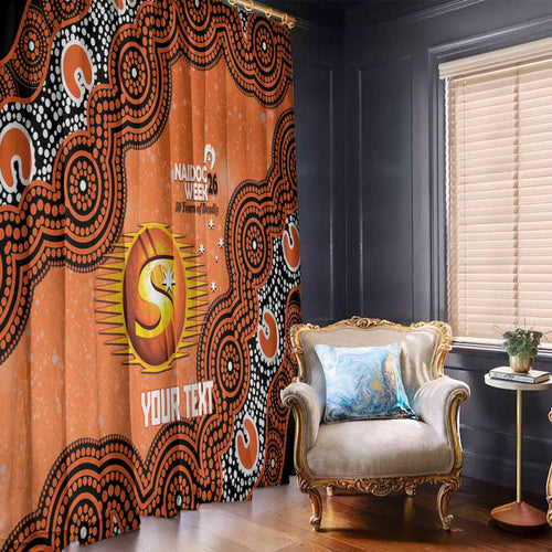 Perth Scorchers NAIDOC Week 2026 Custom Window Curtain 50 Years Deadly Indigenous Art Glitter Effect