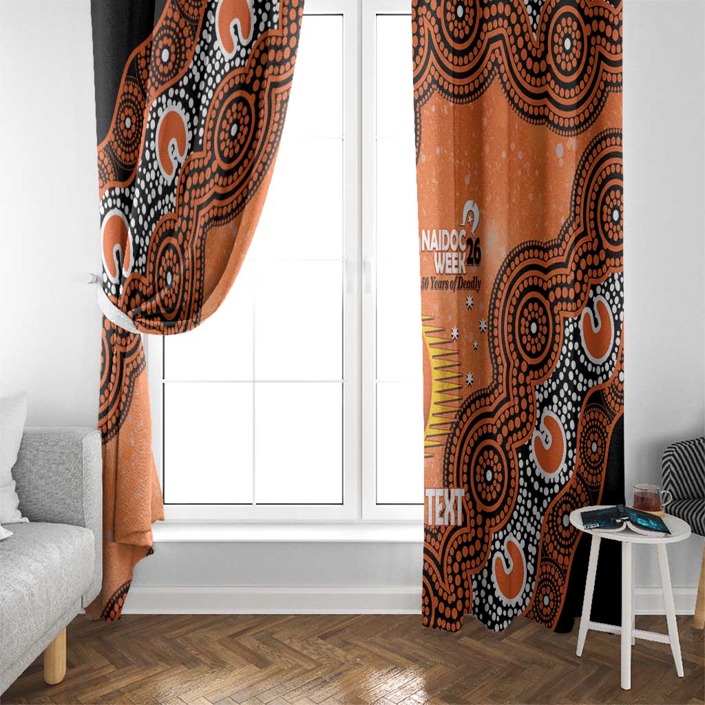 Perth Scorchers NAIDOC Week 2026 Custom Window Curtain 50 Years Deadly Indigenous Art Glitter Effect