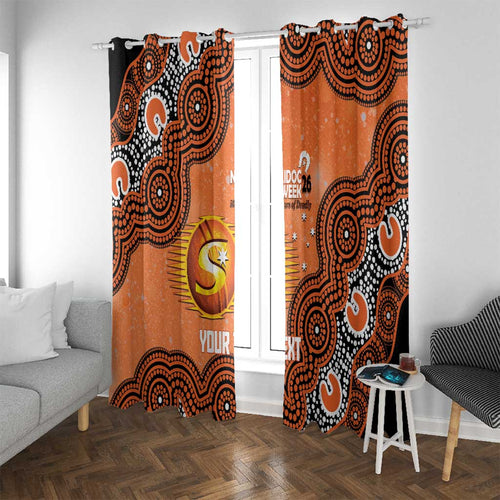 Perth Scorchers NAIDOC Week 2026 Custom Window Curtain 50 Years Deadly Indigenous Art Glitter Effect