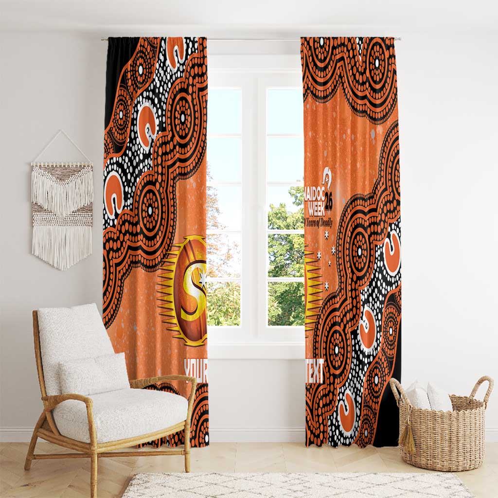 Perth Scorchers NAIDOC Week 2026 Custom Window Curtain 50 Years Deadly Indigenous Art Glitter Effect