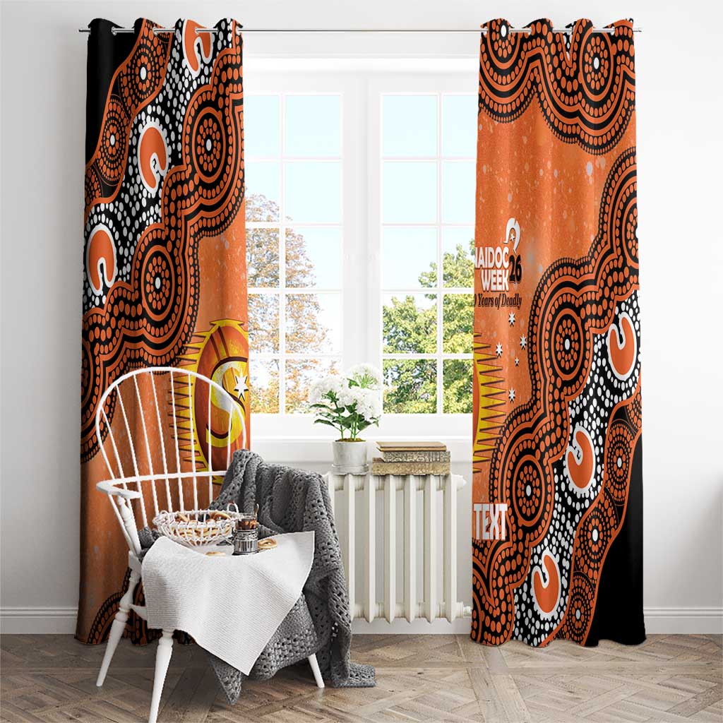 Perth Scorchers NAIDOC Week 2026 Custom Window Curtain 50 Years Deadly Indigenous Art Glitter Effect