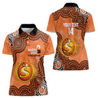 Perth Scorchers NAIDOC Week 2026 Custom Women Polo Shirt 50 Years Deadly Indigenous Art Glitter Effect