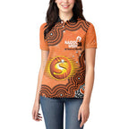 Perth Scorchers NAIDOC Week 2026 Custom Women Polo Shirt 50 Years Deadly Indigenous Art Glitter Effect