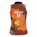 Perth Scorchers NAIDOC Week 2026 Custom Women Sleeveless Polo Shirt 50 Years Deadly Indigenous Art Glitter Effect