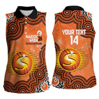 Perth Scorchers NAIDOC Week 2026 Custom Women Sleeveless Polo Shirt 50 Years Deadly Indigenous Art Glitter Effect