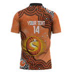 Perth Scorchers NAIDOC Week 2026 Custom Zipper Polo Shirt 50 Years Deadly Indigenous Art Glitter Effect