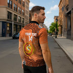Perth Scorchers NAIDOC Week 2026 Custom Zipper Polo Shirt 50 Years Deadly Indigenous Art Glitter Effect