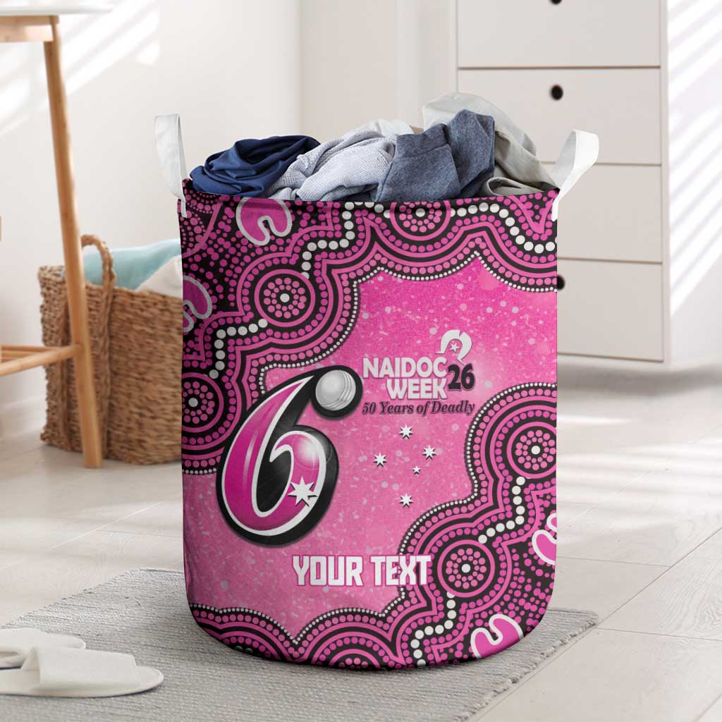 Sydney Sixers NAIDOC Week 2026 Custom Laundry Basket 50 Years Deadly Indigenous Art Glitter Effect