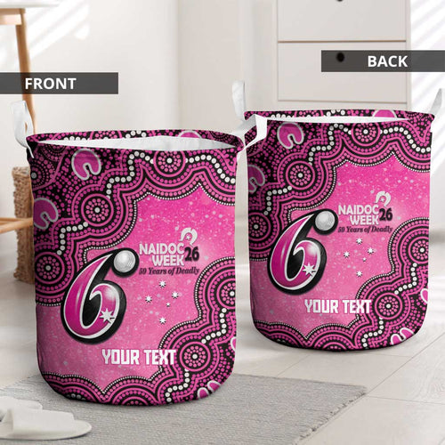 Sydney Sixers NAIDOC Week 2026 Custom Laundry Basket 50 Years Deadly Indigenous Art Glitter Effect