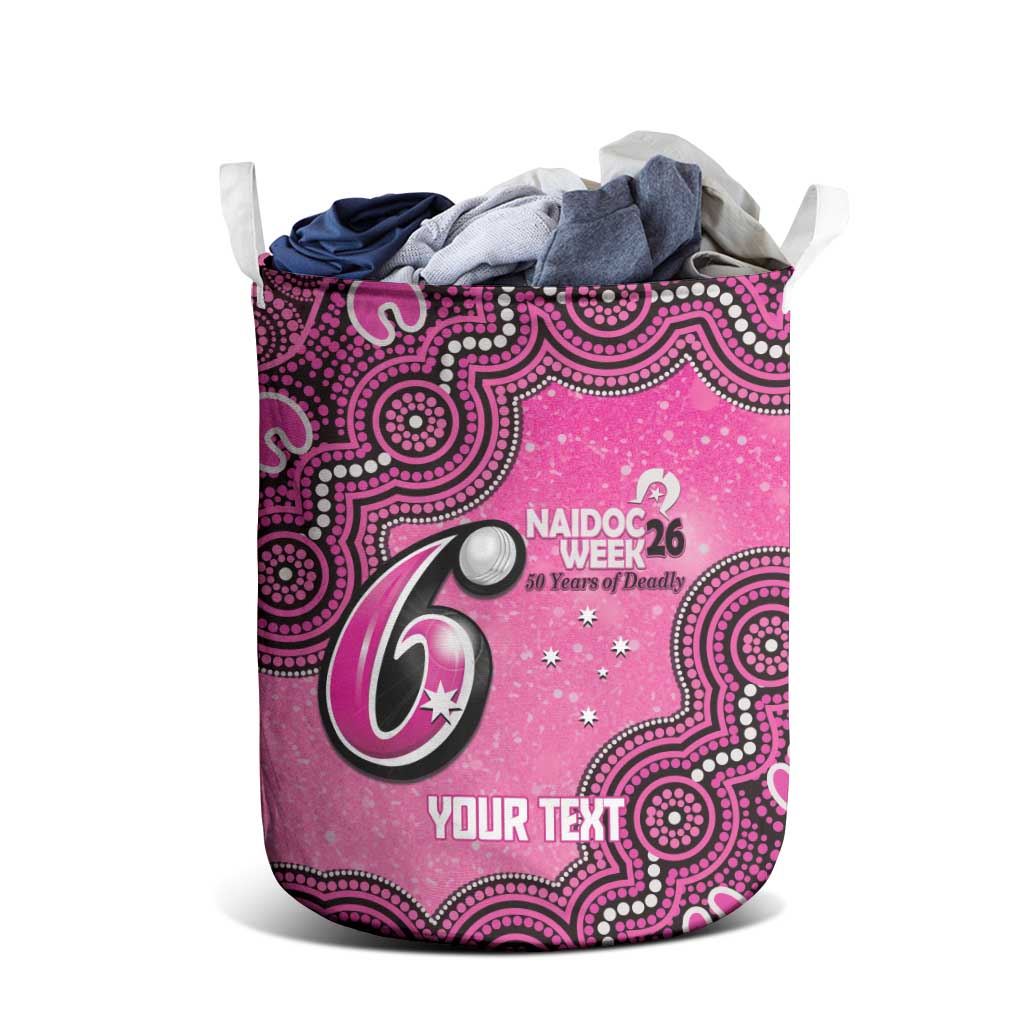 Sydney Sixers NAIDOC Week 2026 Custom Laundry Basket 50 Years Deadly Indigenous Art Glitter Effect