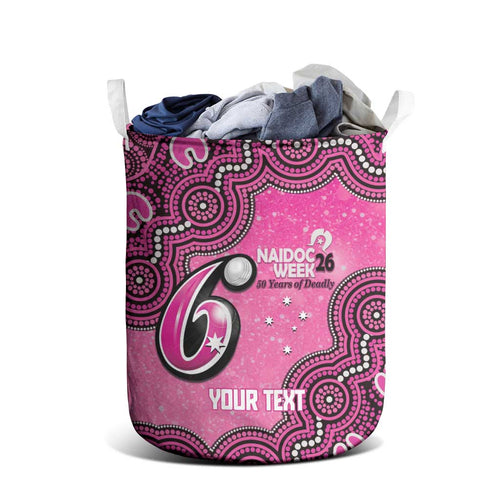 Sydney Sixers NAIDOC Week 2026 Custom Laundry Basket 50 Years Deadly Indigenous Art Glitter Effect