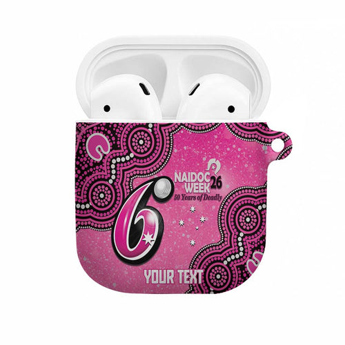 Sydney Sixers NAIDOC Week 2026 Custom AirPods Case 50 Years Deadly Indigenous Art Glitter Effect