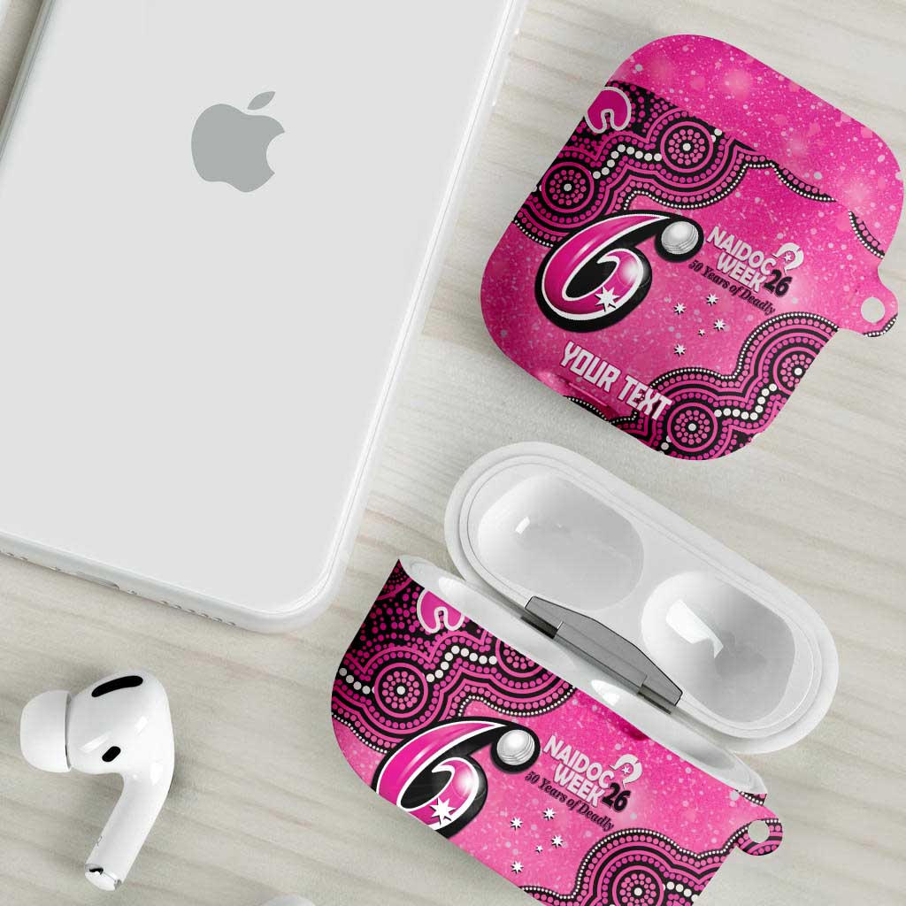 Sydney Sixers NAIDOC Week 2026 Custom AirPods Case 50 Years Deadly Indigenous Art Glitter Effect