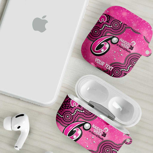 Sydney Sixers NAIDOC Week 2026 Custom AirPods Case 50 Years Deadly Indigenous Art Glitter Effect