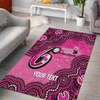 Sydney Sixers NAIDOC Week 2026 Custom Area Rug 50 Years Deadly Indigenous Art Glitter Effect