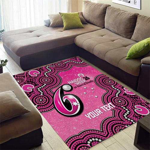 Sydney Sixers NAIDOC Week 2026 Custom Area Rug 50 Years Deadly Indigenous Art Glitter Effect