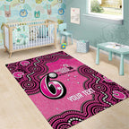 Sydney Sixers NAIDOC Week 2026 Custom Area Rug 50 Years Deadly Indigenous Art Glitter Effect