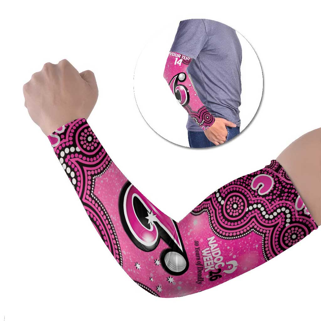 Sydney Sixers NAIDOC Week 2026 Custom Arm Sleeves 50 Years Deadly Indigenous Art Glitter Effect