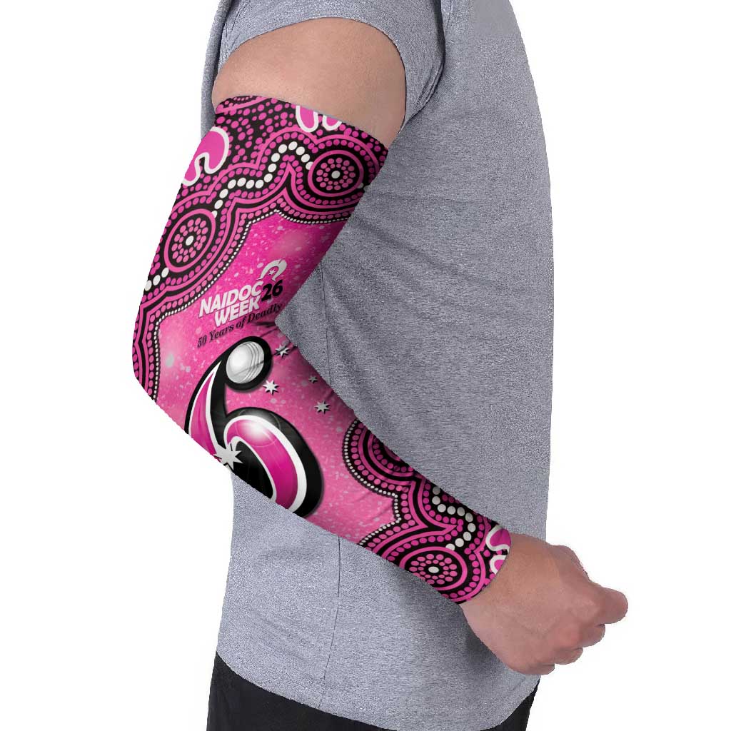 Sydney Sixers NAIDOC Week 2026 Custom Arm Sleeves 50 Years Deadly Indigenous Art Glitter Effect
