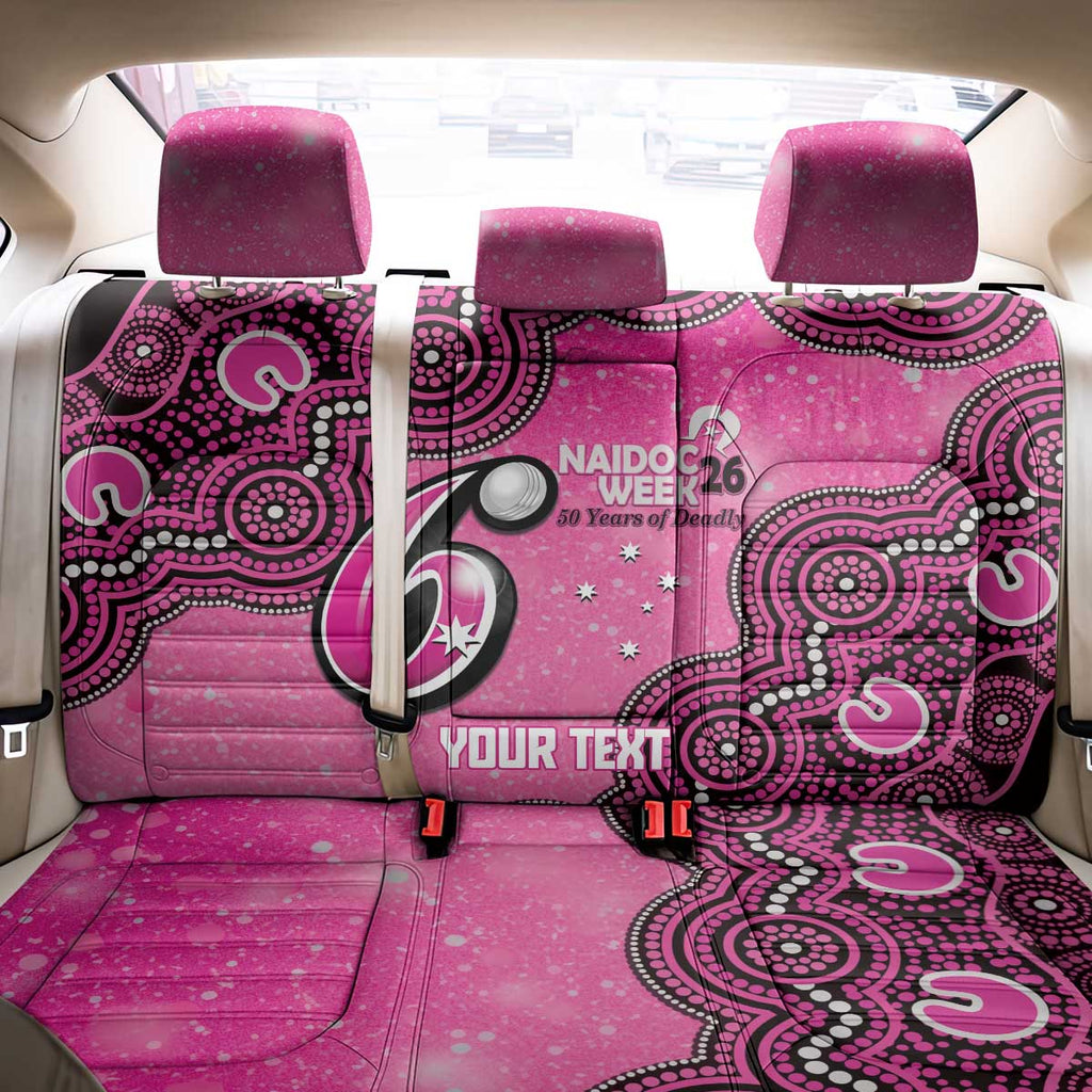 Sydney Sixers NAIDOC Week 2026 Custom Back Car Seat Cover 50 Years Deadly Indigenous Art Glitter Effect