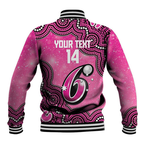 Sydney Sixers NAIDOC Week 2026 Custom Baseball Jacket 50 Years Deadly Indigenous Art Glitter Effect
