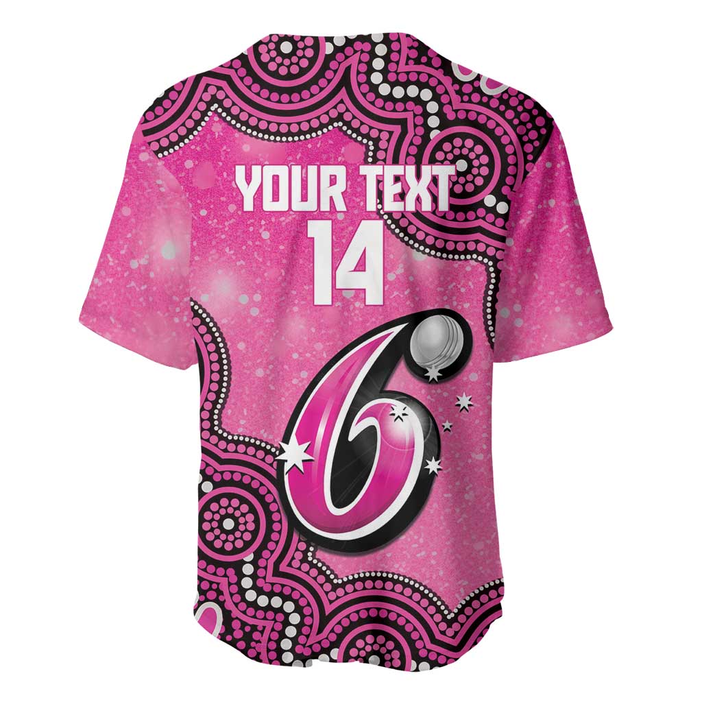 Sydney Sixers NAIDOC Week 2026 Custom Baseball Jersey 50 Years Deadly Indigenous Art Glitter Effect