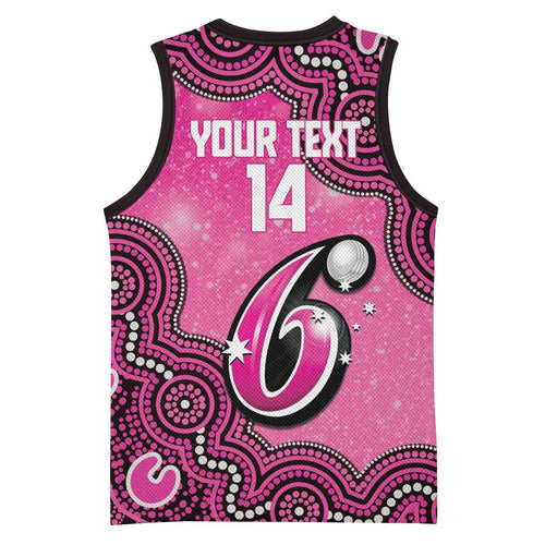 Sydney Sixers NAIDOC Week 2026 Custom Basketball Jersey 50 Years Deadly Indigenous Art Glitter Effect
