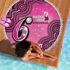 Sydney Sixers NAIDOC Week 2026 Custom Beach Blanket 50 Years Deadly Indigenous Art Glitter Effect