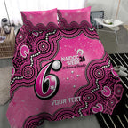 Sydney Sixers NAIDOC Week 2026 Custom Bedding Set 50 Years Deadly Indigenous Art Glitter Effect